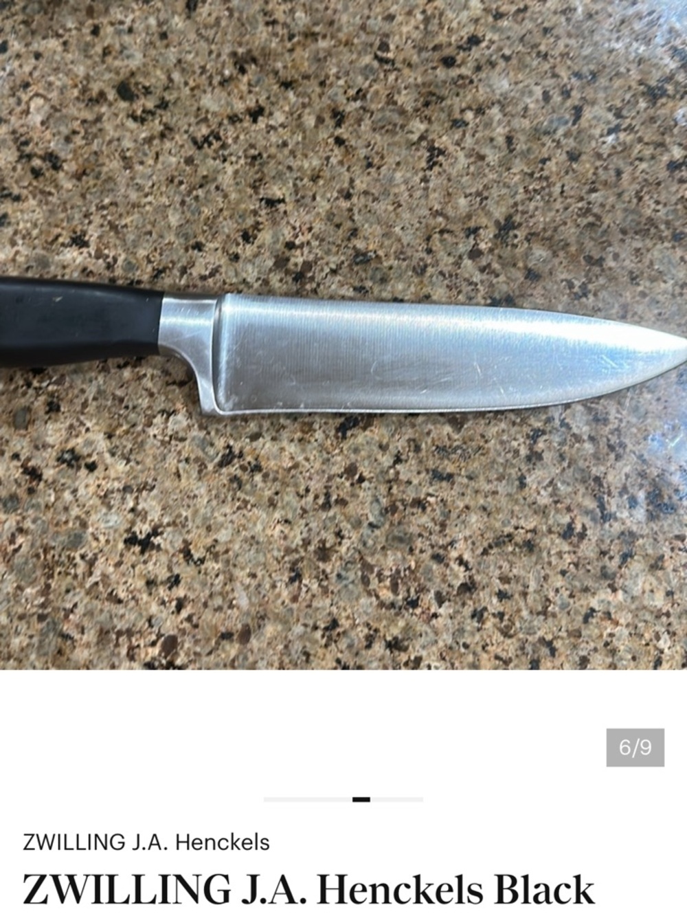 ZWILLING J.A. Henckels Stainless Steel Knife , 6inch - Picture 2 of 9